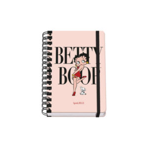 Dohe Betty Boop Agenda Escolar Espiral Wire?o A5 - Dia Pagina - Papel 80g/m2 - Cubierta de Carton Plastificado - Cierre con Goma Elastica