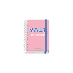 Dohe YALE Pink Lady Agenda Escolar Espiral Wire?o A6 - Dia Pagina - Papel 80g/m2 - Cubierta de Carton Plastificado - Cierre con Goma Elastica - Color Rosa