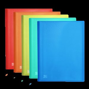 Oxford Urban A3 Carpeta de Fundas Soldadas - Tapa de Plastico Translucido - 20 Fundas - Colores Surtidos