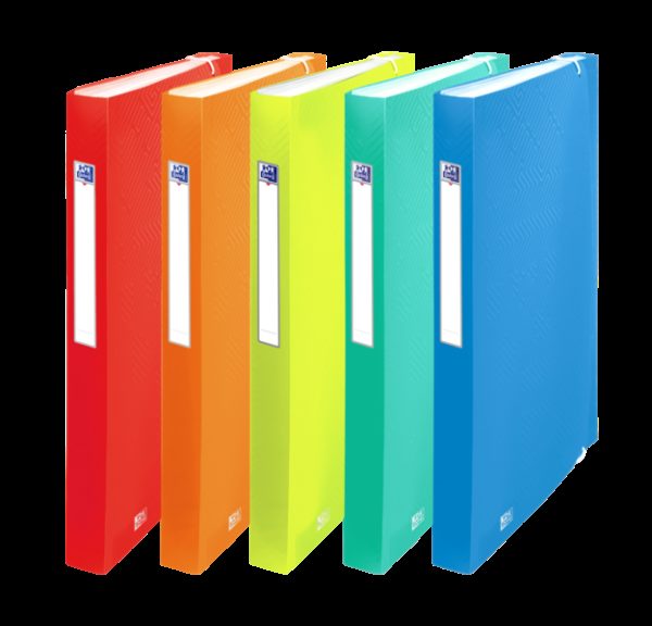 Oxford Urban A4+ Clasificador de 8 Posiciones - Tapa de Plastico Translucido - Ideal para Organizar Documentos - Colores Surtidos