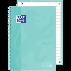 Oxford School Touch Europeanbook 1 A4+ Tapa Extradura - 1 Linea - 80 Hojas - Color Ice Mint