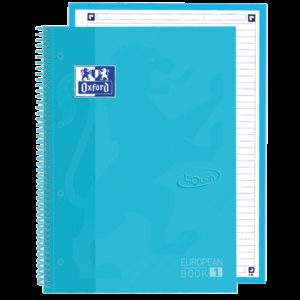 Oxford School Touch Europeanbook 1 A4+ Tapa Extradura - Tamaño A4+ - Tapa Resistente - 80 Hojas - Color Azul Pastel