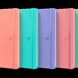Oxford Signature Cuaderno Cosido Tapa Extradura A5 - 80 Hojas - Tapa Resistente - 1 Linea - Colores Surtidos