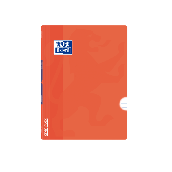 Oxford School Classic Openflex A5+ Libreta Grapada - Tapa de Plastico Resistente - 48 Hojas con 1 Linea y Margen - Color Naranja
