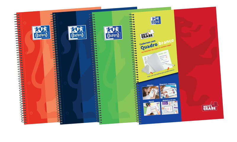 Oxford School Classic Write&Erase A4+ Europeanbook - Tapa Extradura - 1 Linea 2M - 100 Hojas - Colores Surtidos