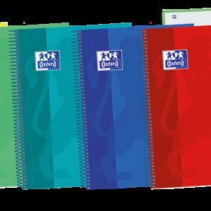 Oxford School Touch A4+ Europeanbook - Tapa Extradura Resistente - 120 Hojas de Colores Vivos - Cuadricula 5x5