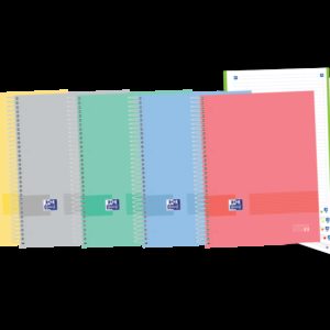 Oxford & You A4+ Europeanbook - Tapa Extradura Resistente - 5 Colores Surtidos - 120 Hojas