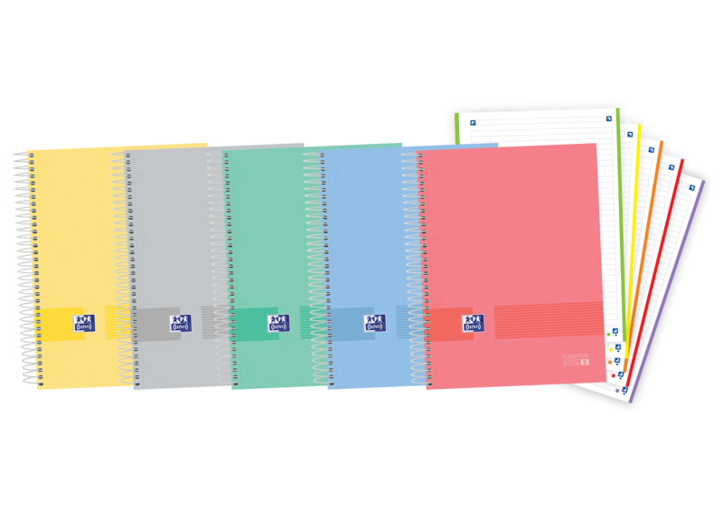 Oxford & You A4+ Europeanbook - Tapa Extradura Resistente - 5 Colores Surtidos - 120 Hojas