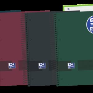 Oxford & You Cuaderno A5+ Tapa Extradura Europeanbook - 120 Hojas - Cuadricula 5x5 - Colores Surtidos