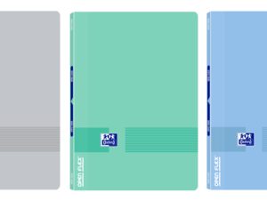 Oxford & You Openflex Write&Erase A4 Libreta Grapada - Tapa de Plastico Resistente - 1 Linea con 2 Margenes - 48 Hojas de Papel de Alta Calidad - Colores Surtidos