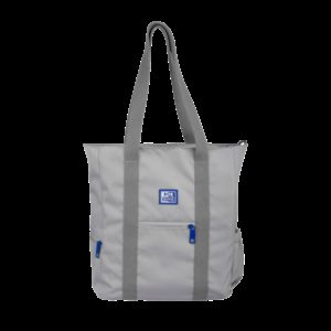 Oxford B-Ready Tote Bag Bolso de Tela Ecologica - Poliester Reciclado RPET - Asa Larga para Bandolera - Color Gris