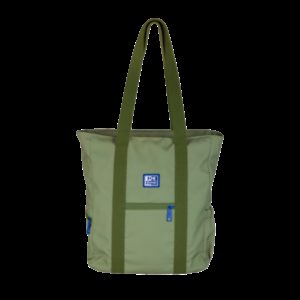 Oxford B-Ready Tote Bag Poliester Reciclado RPET - Asa Larga para Bandolera - Color Verde