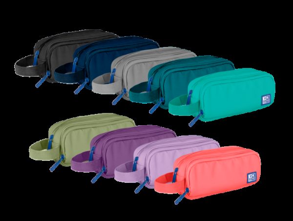 Oxford B-Smart Estuche de Lapices - Fabricado con Poliester Reciclado RPET - Resistente y Ecologico - Ideal para Organizar tus Utiles Escolares