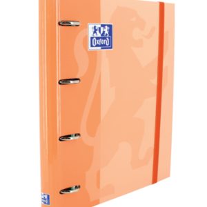 Oxford Classic A4+ Europeanbinder - Tapa Extradura Resistente - Lomo de 45mm - Anillas 4Dx35mm - Recambio 5x5 - Color Melocoton