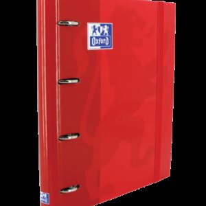 Oxford Classic A4+ Europeanbinder - Tapa Extradura Resistente - Lomo de 45mm - Anillas de 4Dx35mm - Incluye Recambio 5x5 - Color Rojo