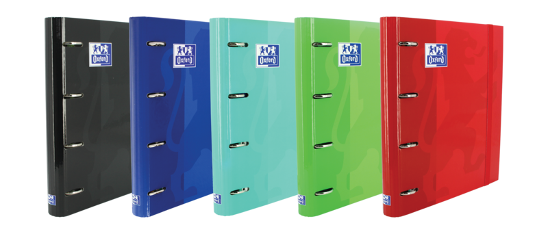 Oxford Classic A4+ Europeanbinder - Tapa Extradura Resistente - Lomo de 45mm - Anillas de 4Dx35mm - Incluye Recambio de 5 1 Linea - Colores Surtidos