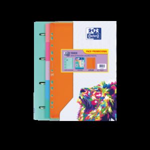 Oxford Europeanbinder Oxftch A4+Te Sb+Sep Sur - Carpeta de Tamaño A4 - Incluye Separadores y Bolsillo - Ideal para Organizar Documentos