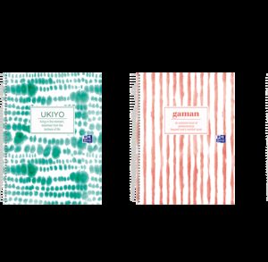 Oxford Japandi A5+ Europeanbook 4 Tapa Extradura - Cuaderno con 120 Hojas - Tamaño A5+ - 4 Modelos Diferentes