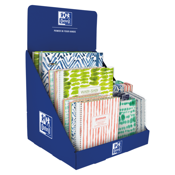 Oxford Japandi Expositor Sobremesa - Organizador Completo para Escritorio - Incluye Europeanbooks A5+, A4+, A6+ - Europeanbinder A4+ - Estuches y Portamonedas