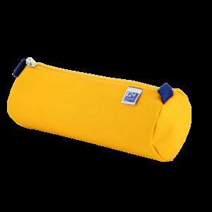 Oxford Kangoo Kids Estuche Redondo Grande - Resistente Poliester - Color Amarillo