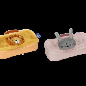Oxford Kids Estuche Infantil de Peluche Suave - Surtido 4 Animal Besties - Ideal para Niños - Diseño Divertido y Colorido - Practico y Resistente