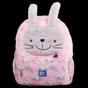 Oxford Kids Mochila Infantil 8.5L Tacto Suave Peluche - Diseño de Conejo Bunbun - Ideal para Niños Pequeños - Espaciosa y Comoda - Colores Surtidos
