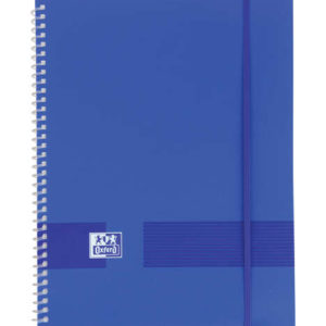 Oxford Live & Go A4 Carpeta de Fundas - Tapa de Plastico Opaco - Espiral 20 Fundas - Color Azul Marino