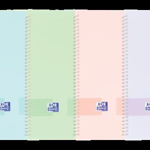 Oxford Live & Go A4 Carpeta de Fundas - Tapa de Plastico Opaco - Espiral 20 Fundas - Colores Surtidos