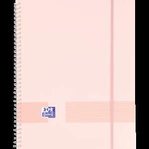 Oxford Live & Go A4 Carpeta de Fundas - Tapa de Plastico Opaco - Espiral 20 Fundas - Color Rosa Chicle