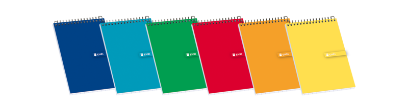 Enri Bloc de Notas Espiral Tapa Blanda 12º 4x4 - Hojas Cuadriculadas - Tamaño Compacto - Ideal para Apuntes y Dibujos