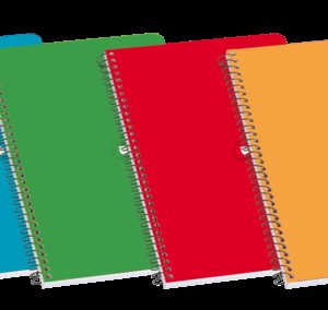 Enri Fº Tapa Dura Cuaderno Espiral Pauta 3 con Margen - 80 Hojas - Tapa Dura Resistente - Pauta 3 con Margen - Espiral para Mayor Comodidad - Colores Surtidos