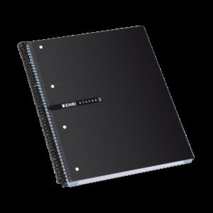 Enri Status A4+ Europeanbook - Tapa Extradura - 160 Hojas - Cuadricula 5x5 - Color Negro