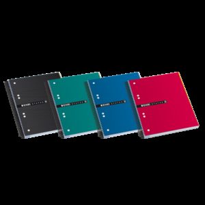 Enri Status A5+ Europeanbook - Tapa Extradura Resistente - Formato A5+ - Cuaderno con 120 Hojas - Cuadricula 5x5 - Colores Surtidos