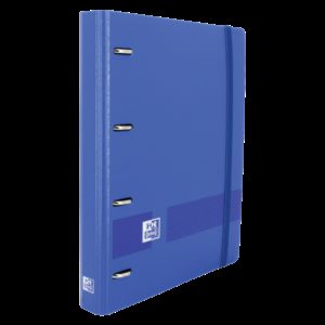 Oxford Live & Go A4+ Polyfoam Europeanbinder - Lomo de 45mm - Anillas de 4Dx35mm - Incluye Recambio 5x5 - Color Azul Marino