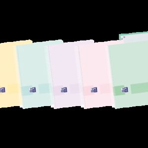 Oxford Live & Go A5+ Europeanbook - Tapa de Plastico - 120 Hojas - Colores Surtidos