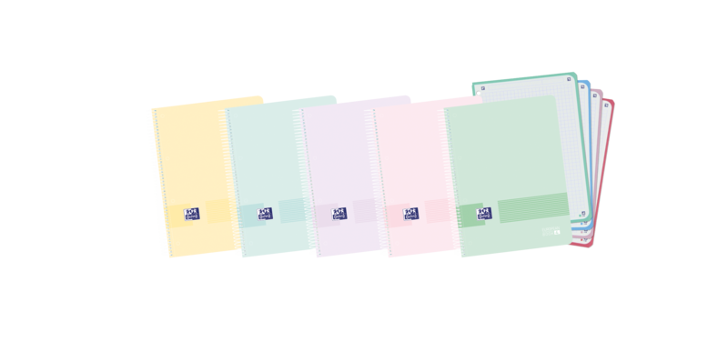 Oxford Live & Go A5+ Europeanbook - Tapa de Plastico - 120 Hojas - Colores Surtidos