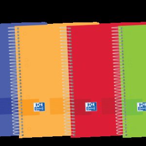 Oxford Live & Go A5+ Europeanbook - Tapa de Plastico - 120 Hojas - Colores Surtidos