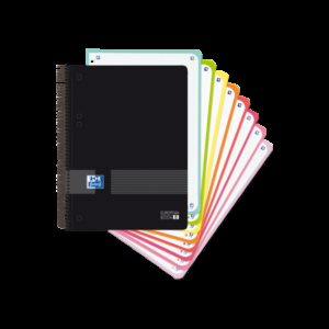 Oxford Live & Go A5+ Europeanbook - Tapa de Plastico - 160 Hojas - Colores Surtidos