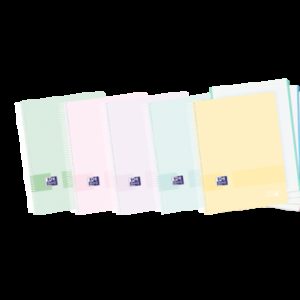 Oxford Live & Go A6+ Europeanbook - Tapa de Plastico Resistente - Cuaderno con 120 Hojas - Formato A6+ - Cuadricula 5x5 - Colores Surtidos