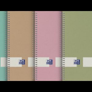 Oxford Nature Europeanbook A5+ Tapa Dura 5x5 80 Hojas - Tapa Dura Resistente - Formato A5+ - Cuadricula de 5x5 - 80 Hojas