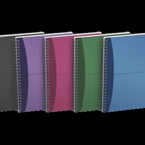 Oxford Office Urban Mix A5 Cuaderno Espiral - Tapa de Plastico - 5x5 - 90 Hojas - Colores Surtidos