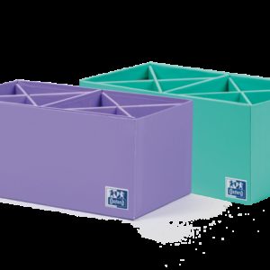 Oxford Portabolis en Cruz 2x4 - Organizador de Boligrafos - Diseño en Forma de Cruz - Capacidad para 8 Boligrafos - Ideal para Escritorio