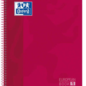 Oxford School Classic Europeanbook 1 A4+ Tapa Extradura - Tamaño A4+ - Tapa Resistente Extradura - 80 Hojas - Color Rojo