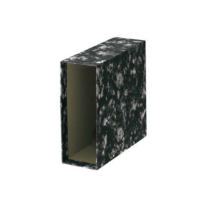 Dohe Fundas de Archivadores - Carton Forrado con Papel Impreso - Tamaño Cuarto Natural - para Archivador Jaspeado Negro