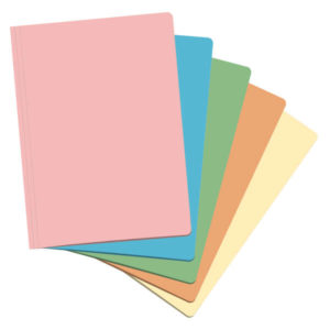 Dohe Subcarpetas Fabricadas en Cartulina de 180gr - con Ranura para Fastener - Resistente y Duradera - Ideal para Organizar Documentos