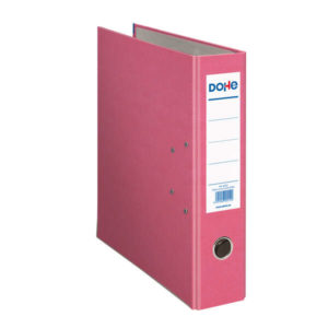 Dohe Archivador en Carton Forrado con Polipropileno - con Ollao y Rado - Tarjetero en el Lomo - Palanca de Maxima Calidad - Cantoneras Metalicas