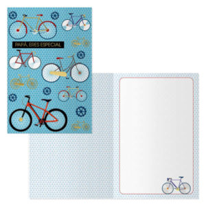Dohe Tarjeta de Felicitacion Dia del Padre - 11.5x17cm - Impresas a Todo Color - Estampaciones con Pelicula de Color - Estampacion en Seco - Papel Offset Blanco de 300gr - Incluye Sobre de Color
