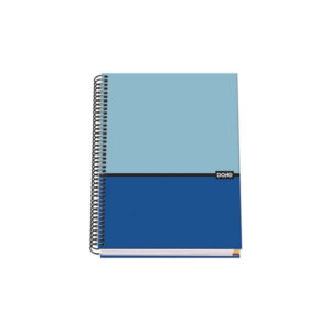 Dohe Cuaderno en Espiral A5 - 162x210mm - Tapa Dura con Carton Forrado - Interior de 100 Hojas de Papel Offset de 90gr - Cuadricula de 5mm con Banda de Color