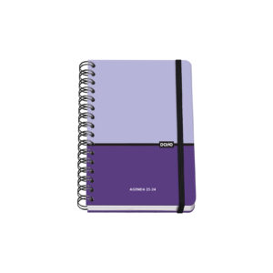 Dohe Agenda Escolar 2023/2024 Semana Vista - Cubierta de Carton Forrado - Espiral Doble Metalico - Guardas Impresas - 4 Hojas de Pegatinas