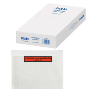 Dohe Caja de 250 Sobres Autoadhesivos para Envio de Documentos - Packing List Especial Envios
